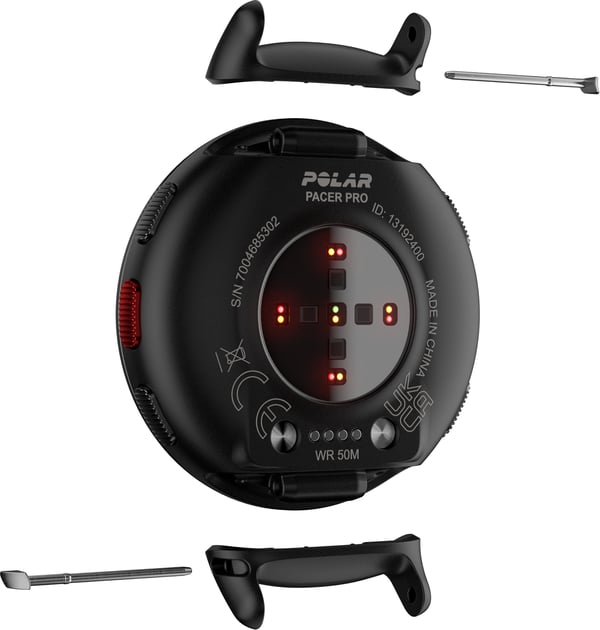 Polar Pacer Pro - GPS-løbeur, Carbon Gray