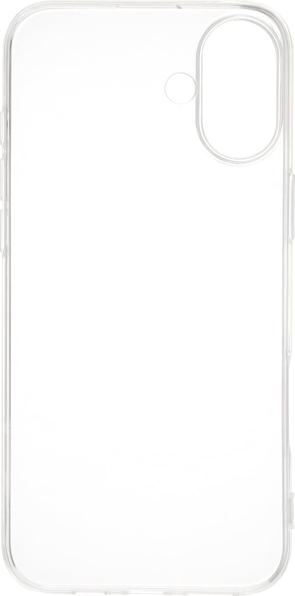 Fonekit silikonskydd, iPhone 16 Plus, genomskinlig