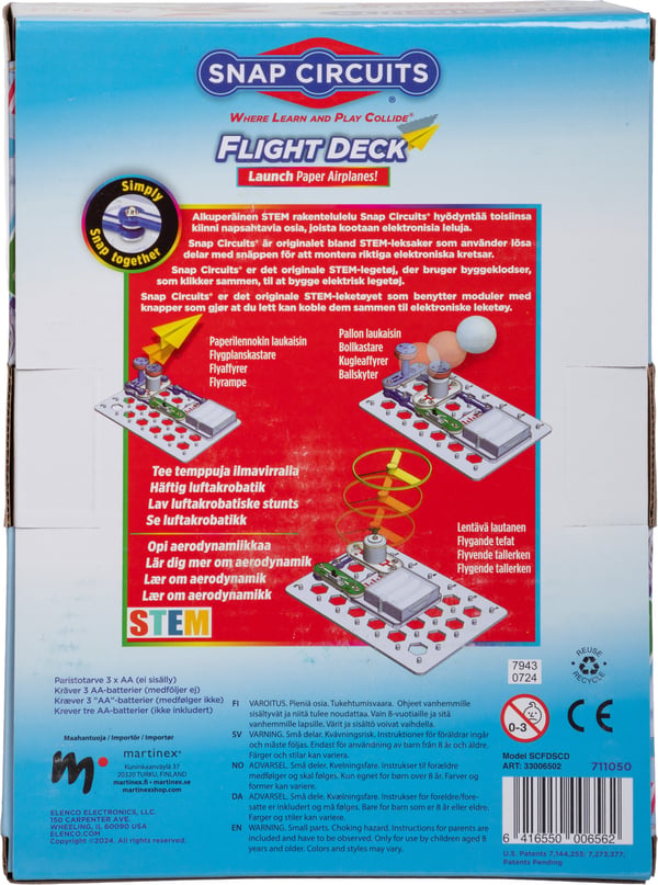 Snap Circuits Flight Deck -startplatta