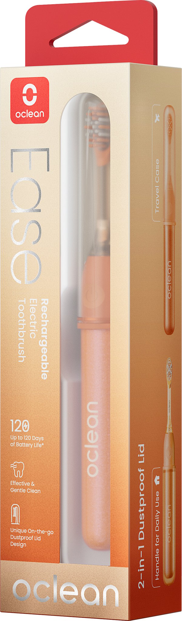 Oclean Ease eltandbørste, orange