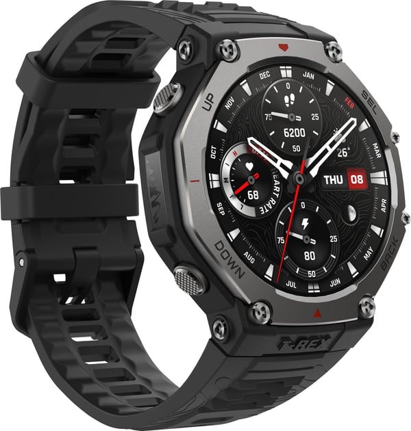 Amazfit T-Rex 3 -smartklocka, 48,5 mm, svart