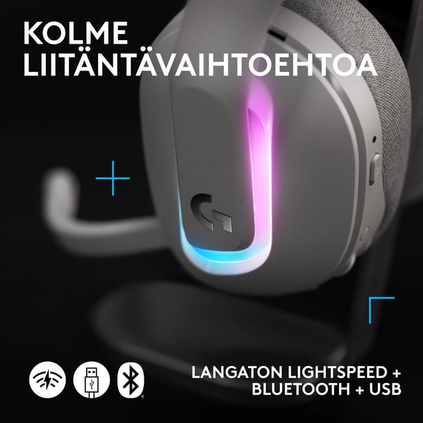 Logitech G522 LIGHTSPEED spelheadset, vit