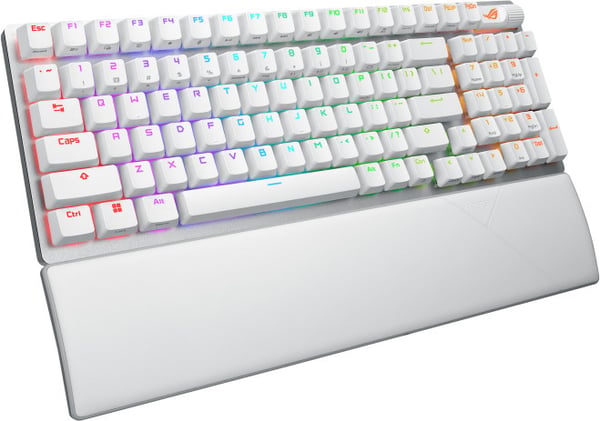 Asus ROG Strix Scope II 96 trådlöst gamingtangentbord, vit