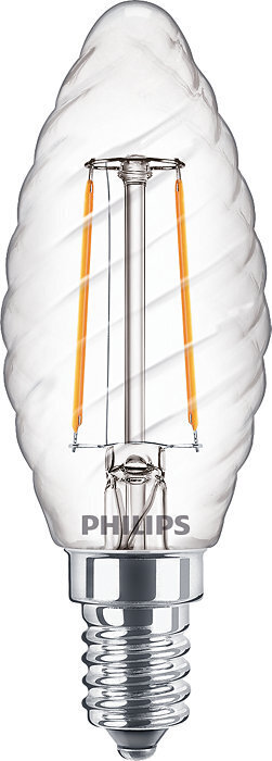 Philips Classic LED -skruvljus, E14, 2700 K, 250 lm, klar yta