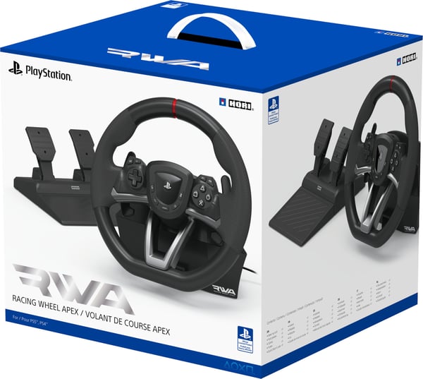 Hori RWA Racing Wheel APEX rat- og pedal sæt, PS4 / PS5