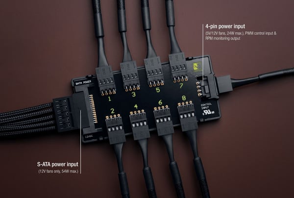 Noctua NA-FH1 - 8-port ventilatorhub
