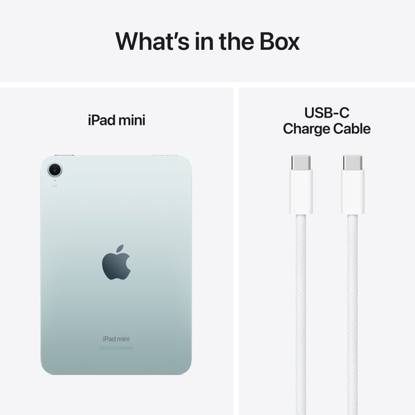 Apple iPad mini 128 GB WiFi 2024-tabett, blå (MXN73)