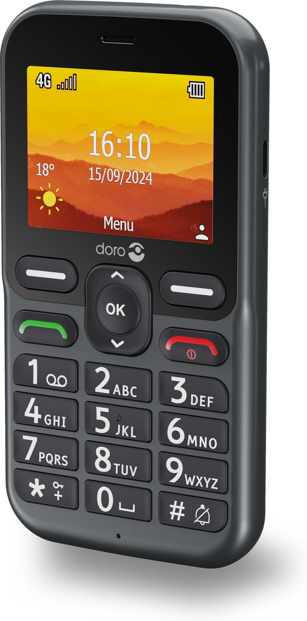 Doro Leva L11 -grundtelefon, svart