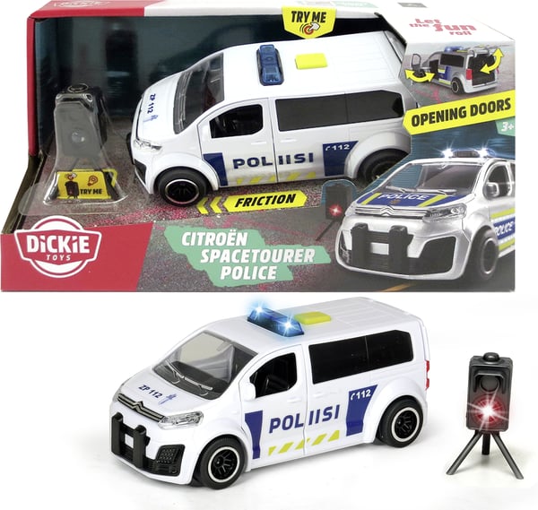 Dickie Toys Citroën Space Tourer polisbil och radar