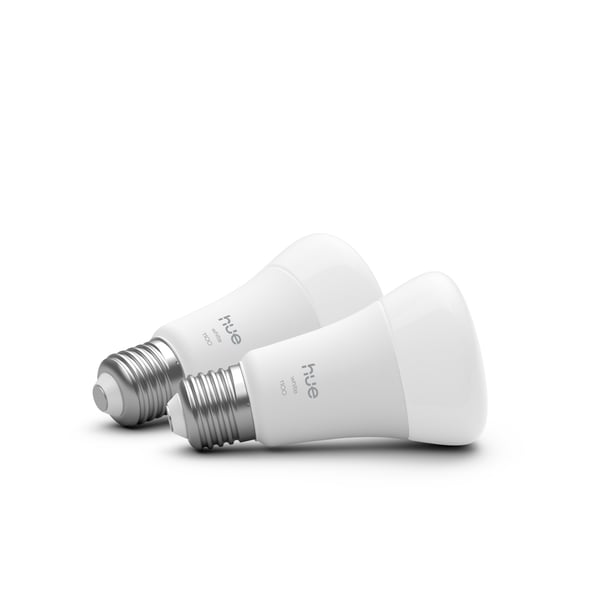 Philips Hue LED-smartlampa, White, E27, 1100 lm, 2-pack