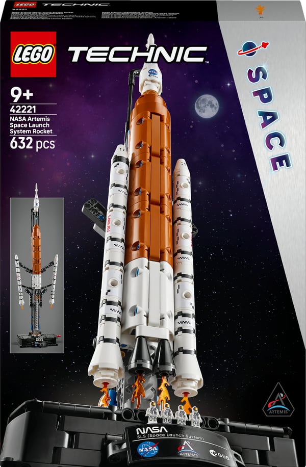 LEGO Technic 42221 NASA Artemis uppskjutningssystemets rymdraket