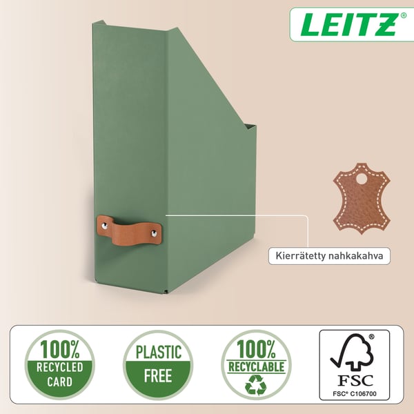 Leitz Puro tidskriftssamlare, 2 st, grön