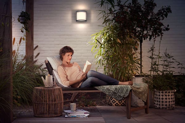 Philips Samondra LED-vägglampa, svart