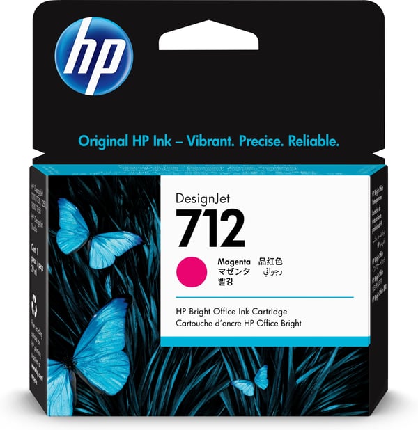 HP 712 - bläckpatron, magenta