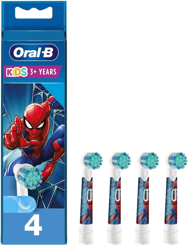 Oral-B Kids Spider-Man -udskiftningsbørste, 4 stk.