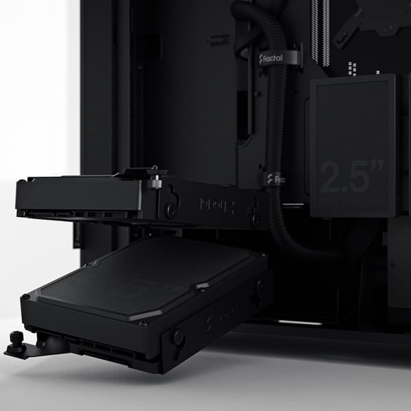 Fractal Design Pop Mini Silent Black Mini-ITX-kabinet, sort