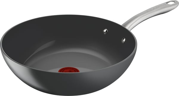 Tefal (RE)NEW+ -wokpanna, 28 cm, keramiskt beläggning, grå