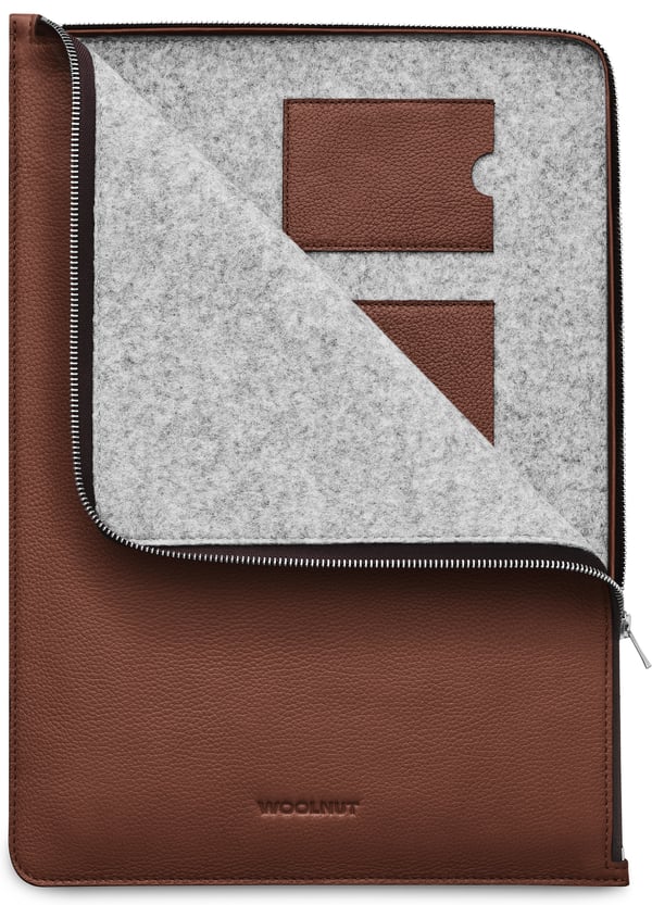 Woolnut Leather Folio -skyddsfodral för 16-tums MacBook Pro, konjak
