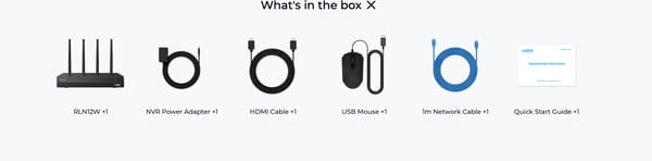 Reolink RLN12W WiFi 6 -NVR-inspelare