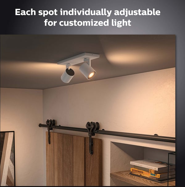 Philips Hue Runner hvid ambiance -smart spotlights, 2-delt, hvid, BT, 2 x 4,2 W