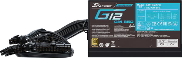 Seasonic FOCUS GM-850 ATX-strømforsyning, sort, 850 W