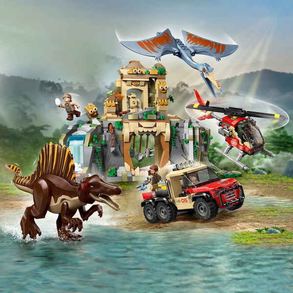 LEGO Jurassic World 76976 Spinosauriens och Quetzalcoatlus flykt