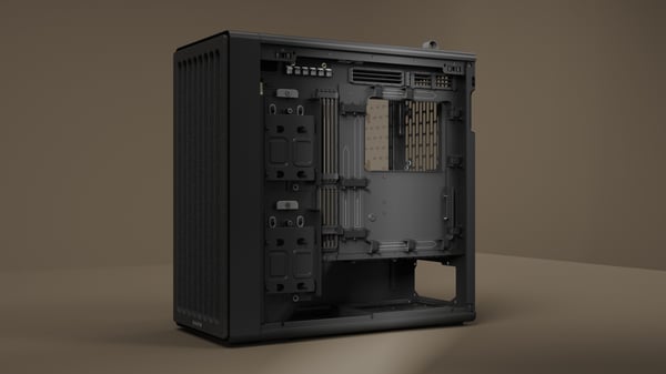 HAVN BF 360 Flow Mid Tower ATX-chassi, svart