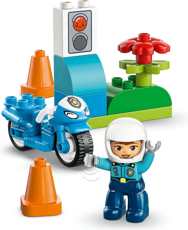 LEGO DUPLO Town 10471 Blå polis motorcykel