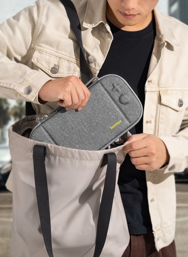 tomtoc FancyCase-G05 Switch 2 skyddsfodral, grå