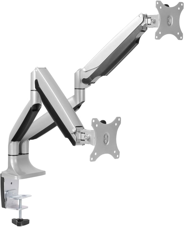 Mozi Dual Display Gas Spring Desk Stand - skrivbordstativ för två skärmar