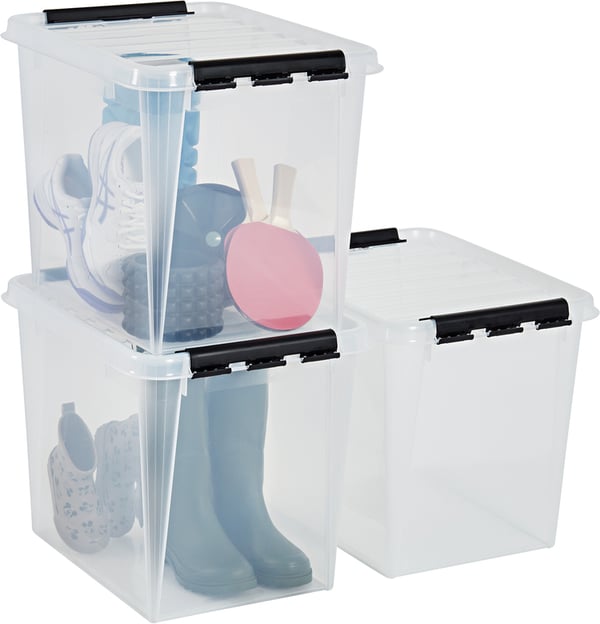 SmartStore Classic 50 -förvaringslåda med lock, 3-pack