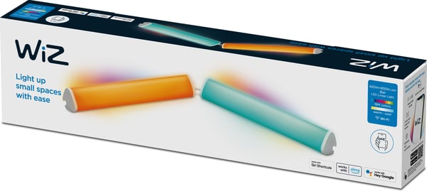 WiZ Bar Linear Light Dual -ljusstång smart belysning, 2-delad, RGBW, Wi-Fi