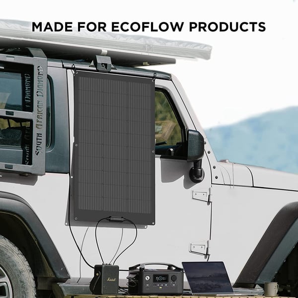 EcoFlow 100 W flexibel solpanel
