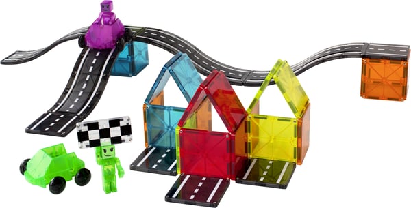 MAGNA-TILES® Downhill Duo -magnetbyggsats, 40 delar