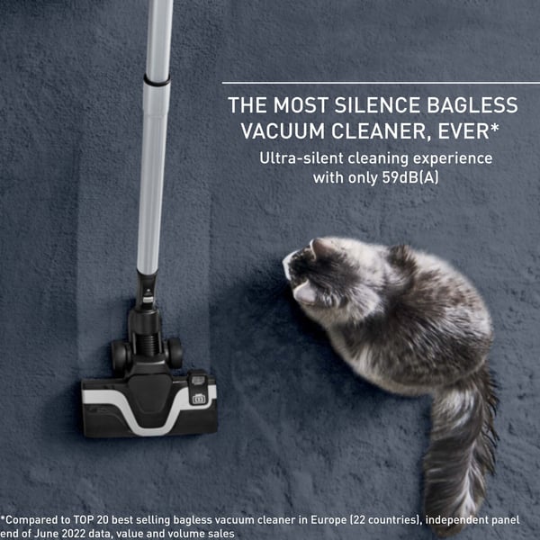 Tefal Silence Force Cyclonic Total Clean dammsugare, påslös, svart