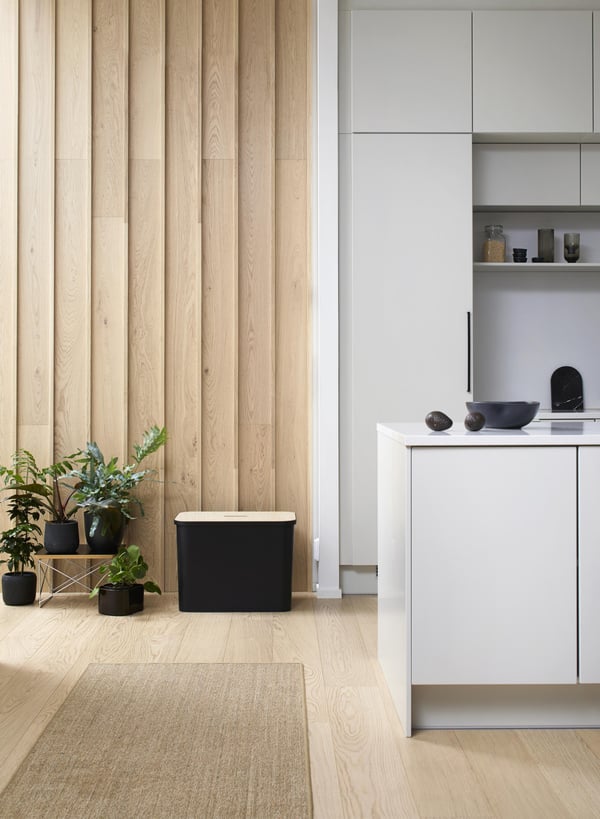SmartStore Collect -sorteringssæt med skivelåg, 76 L, sort