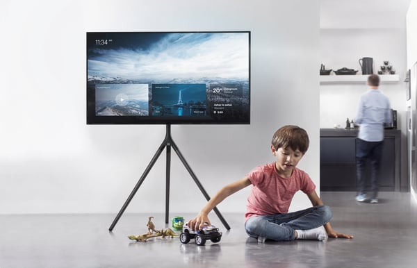 One For All WM7461 - Design golvstativ för 32-65" TV-apparater, grå metall