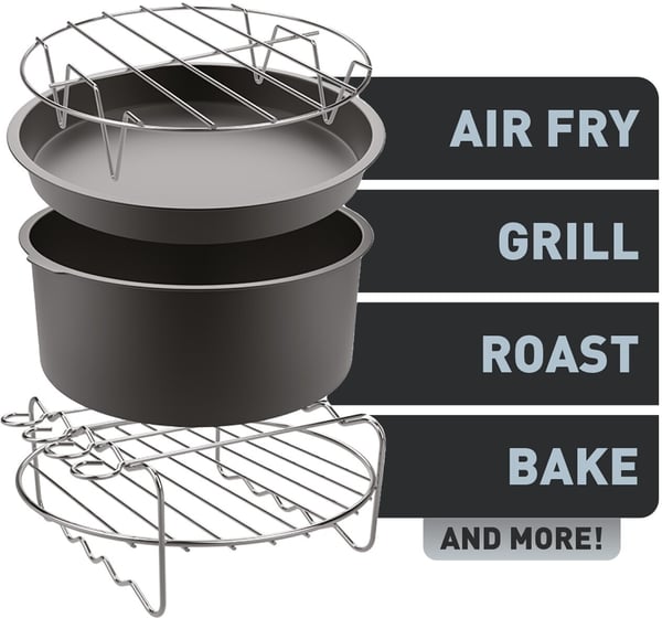 OBH Nordica/Tefal Easy Fry -tillbehörspaket för OBH Nordica XXL airfryer-modeller