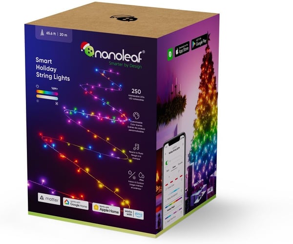 Nanoleaf Matter Holiday Ljusslinga, 250 LED, 20 m