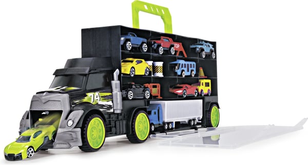 Dickie Toys -biltransport og 4 småbiler