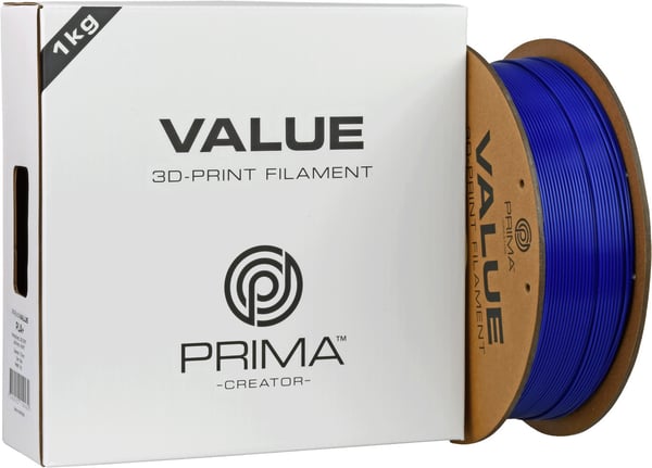 PrimaValue PLA+ filament för 3D-skrivare, 1.75 mm, blå