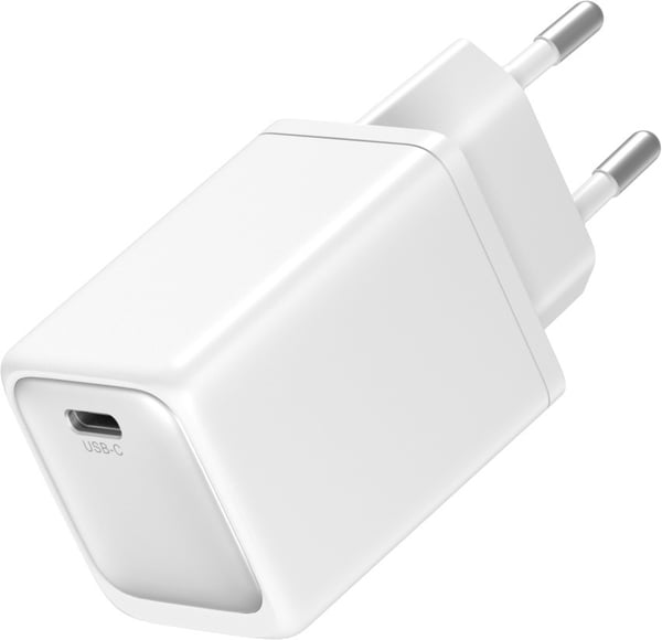 FoneKit GaN PD 45W nätadapter, USB-C, vit