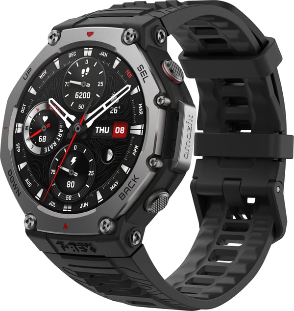 Amazfit T-Rex 3 -smartklocka, 48,5 mm, svart