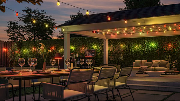 Philips Hue Festavia globe ljusslinga för utomhusbruk, 7 m