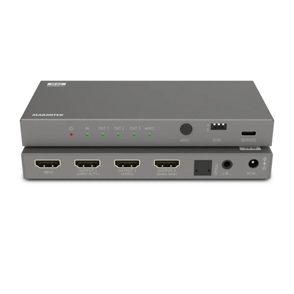 Marmitek Connect AE34 HDMI eARC-ljudsplitter och ljudseparator