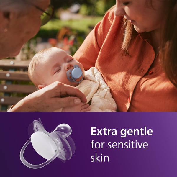 Philips Avent Ultra Soft napp, 0–6 mån, 4 st, flerfärgad