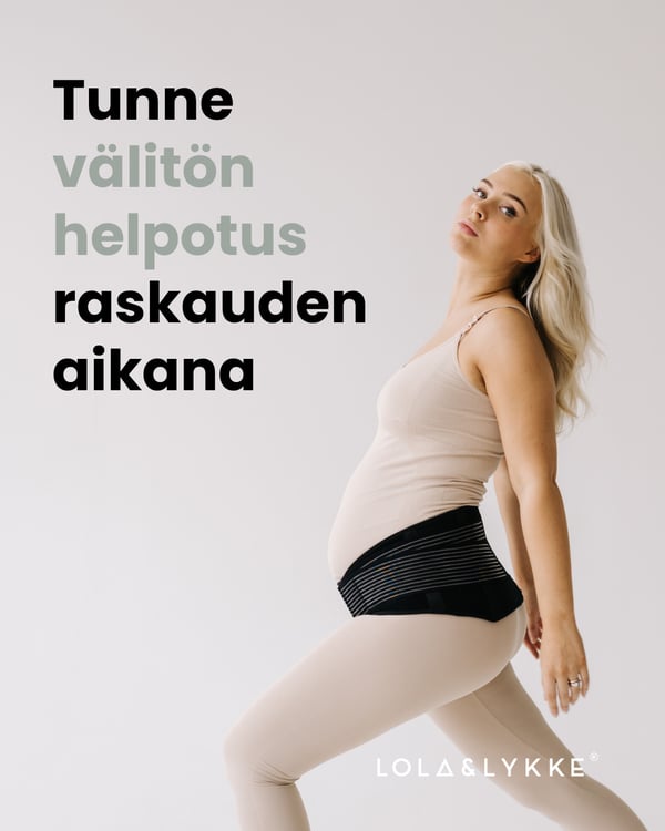 Lola&Lykke® Core Relief -graviditetstödbälte, svart storlek XL