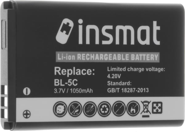Insmat BL5C tilbehørsbatteri, 1050 mAh