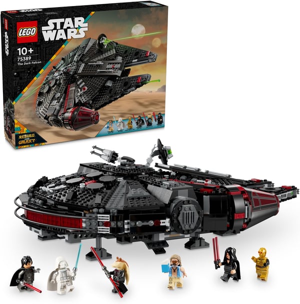 LEGO® Star Wars™ The Dark Falcon Bygbar legetøjsfartøj 75389