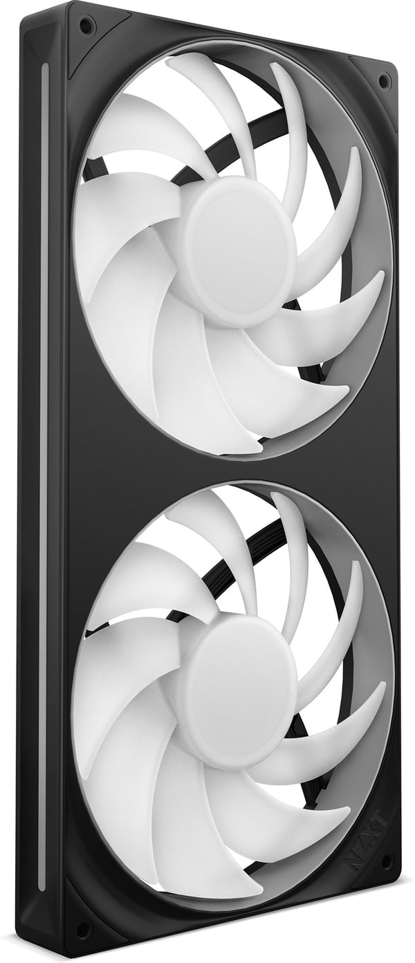 NZXT F280 RGB CORE-blæser, 2 * 140 mm, sort